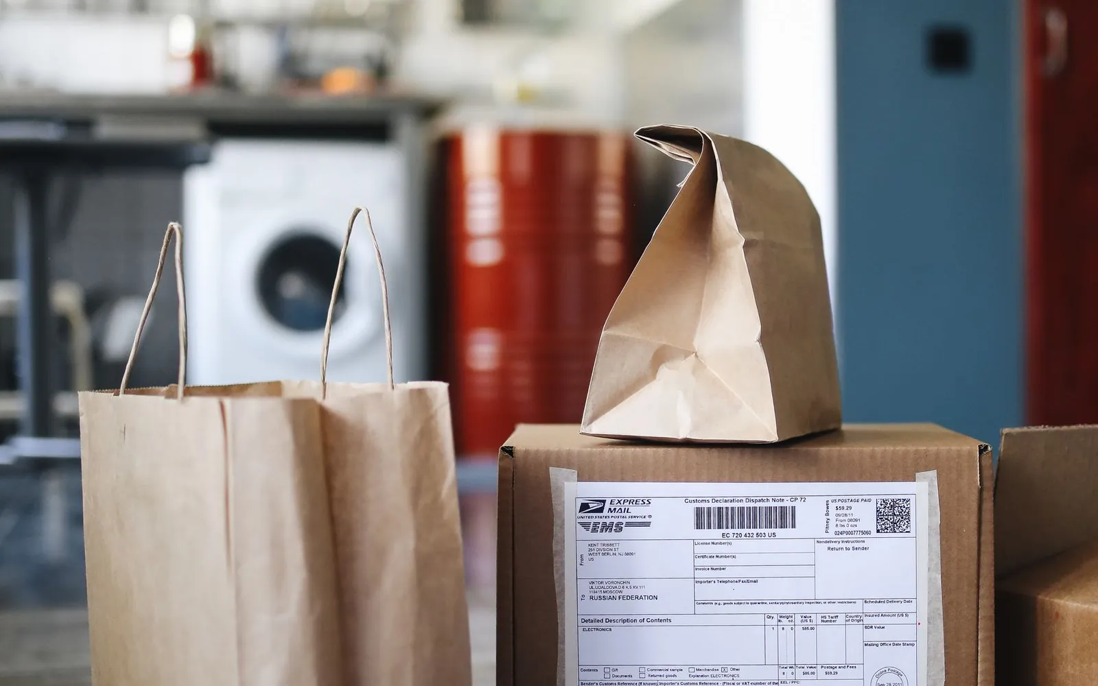 Ecommerce website development – online store orders packed for dispatch