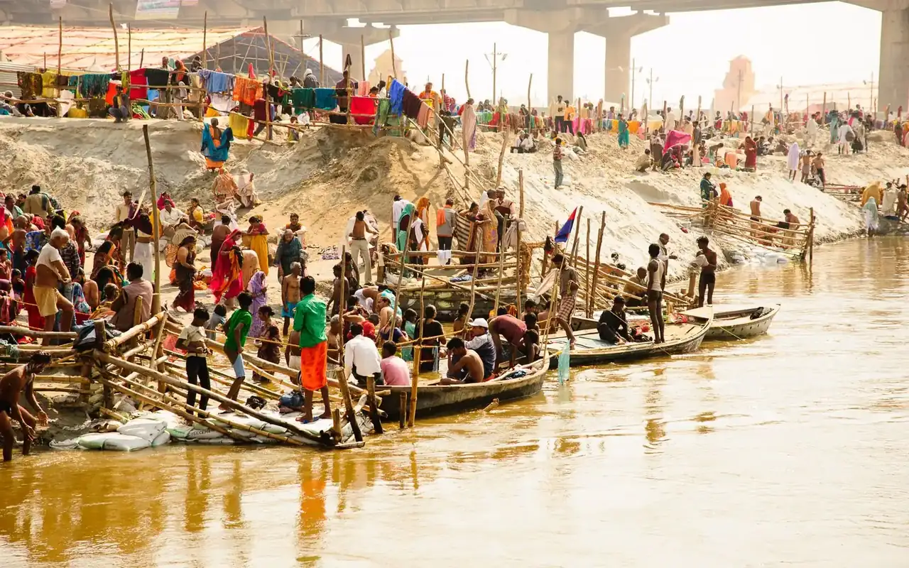 Boats at the Sangam – our digital marketing agency in Prayagraj serves local businesses
