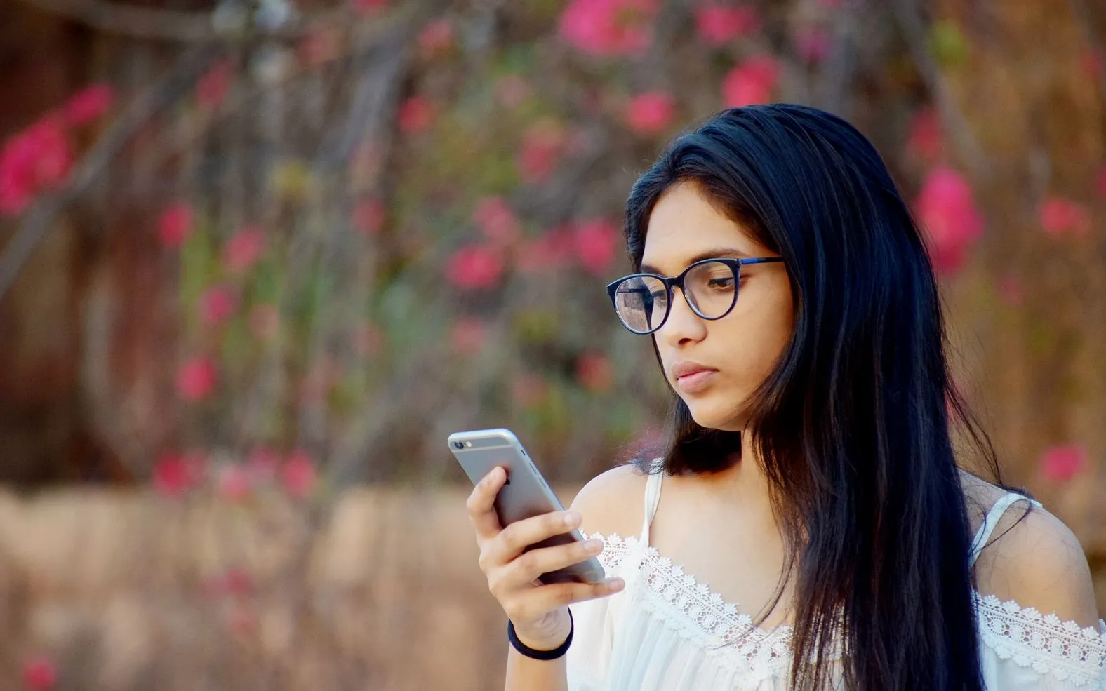 Social media creatives on a phone